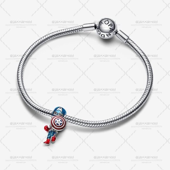 Pandora Marvel The Avengers Captain America Charm - Picture 3 of 6
